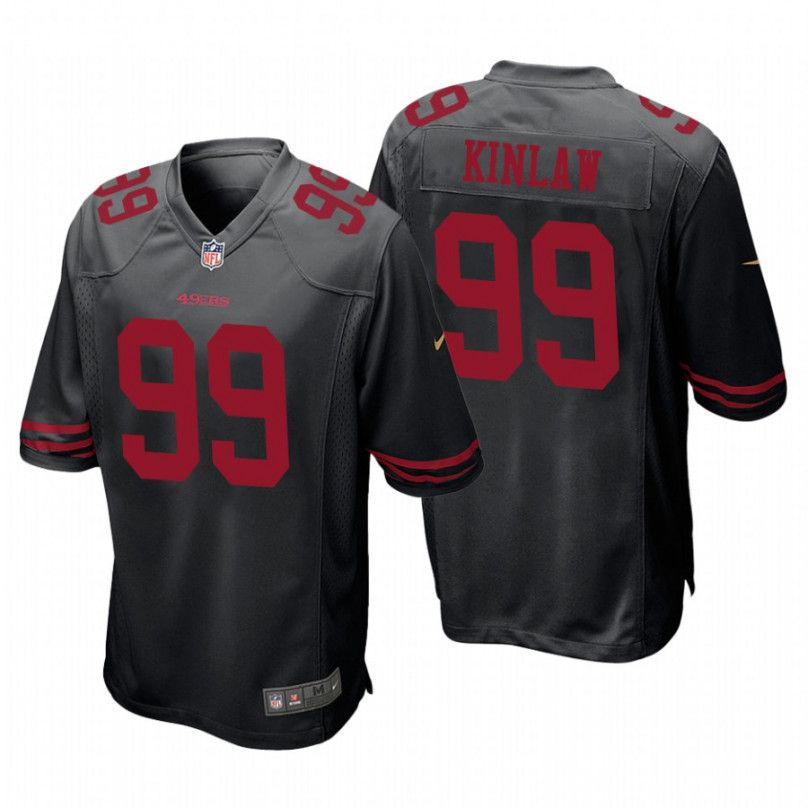 Men San Francisco 49ers #99 Javon Kinlaw Nike Black Game NFL Jersey->san francisco 49ers->NFL Jersey